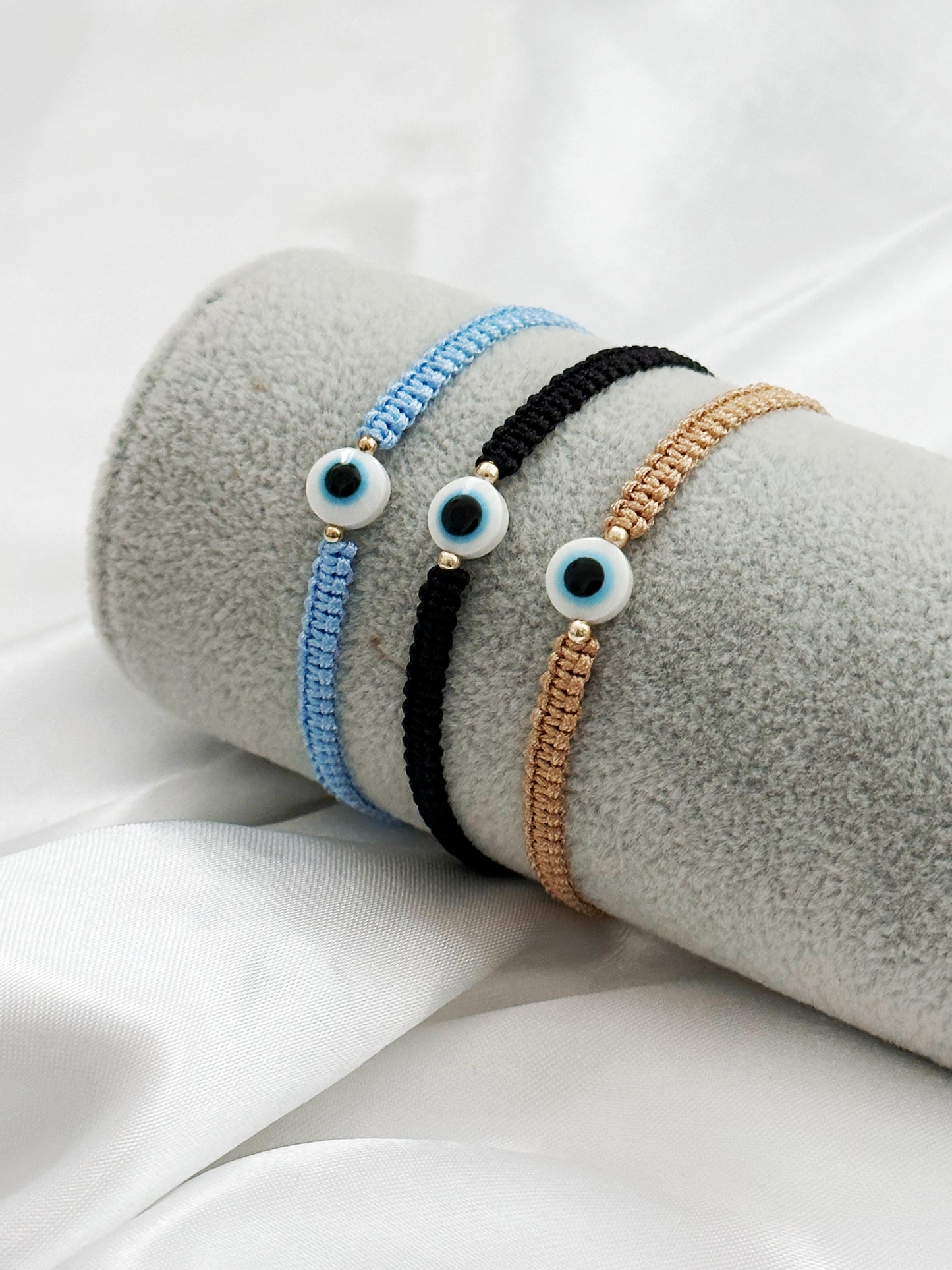 Boho Nazar Eye - Makramee Armband mit Schutzauge