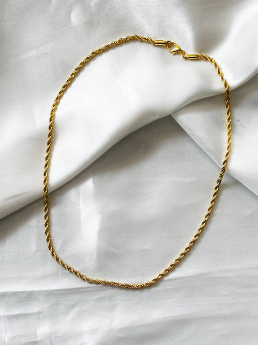 Goldene Helix Fusion Halskette