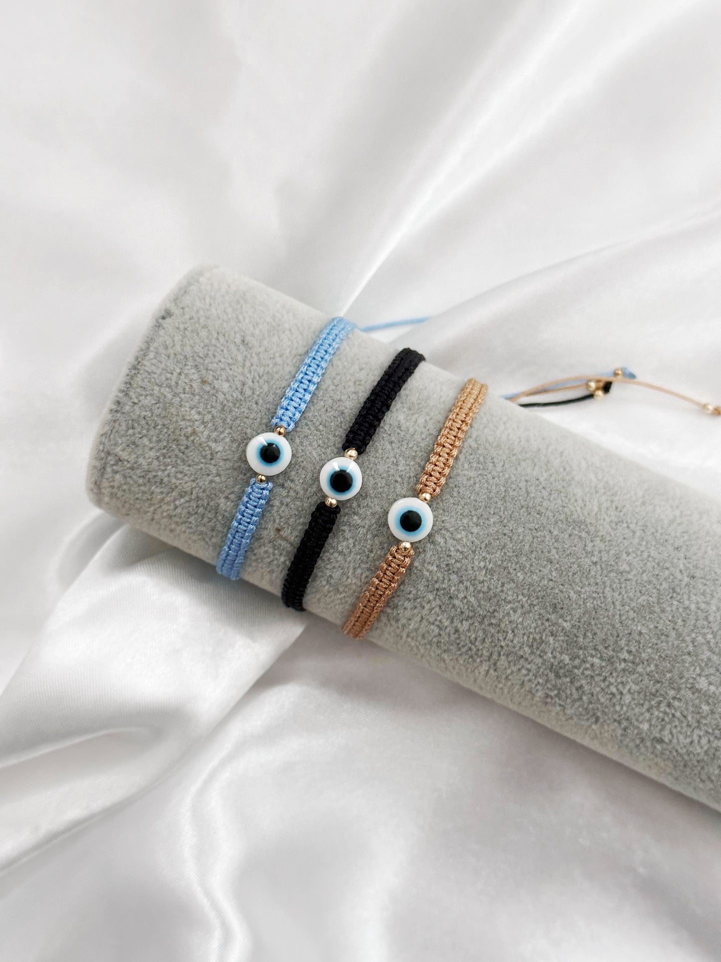 Boho Nazar Eye - Makramee Armband mit Schutzauge