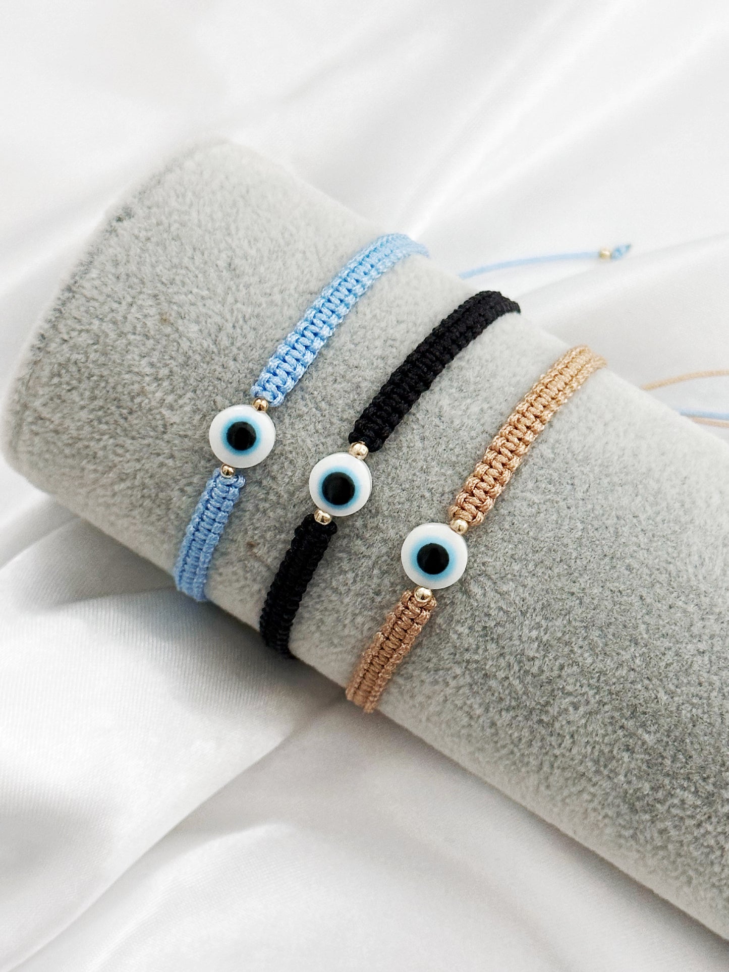 Boho Nazar Eye - Makramee Armband mit Schutzauge