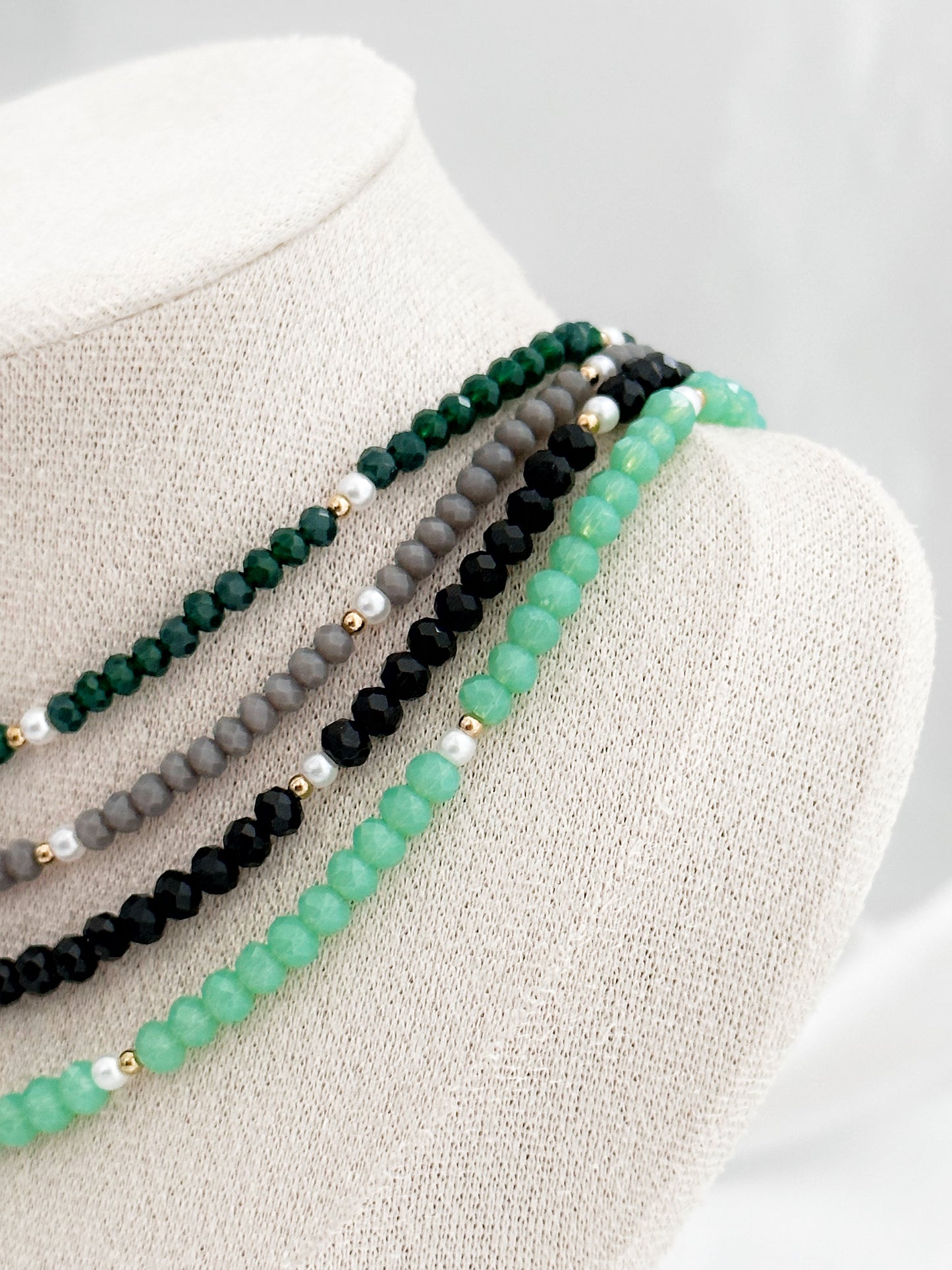 Celestial Glow - Kristallperlenkette