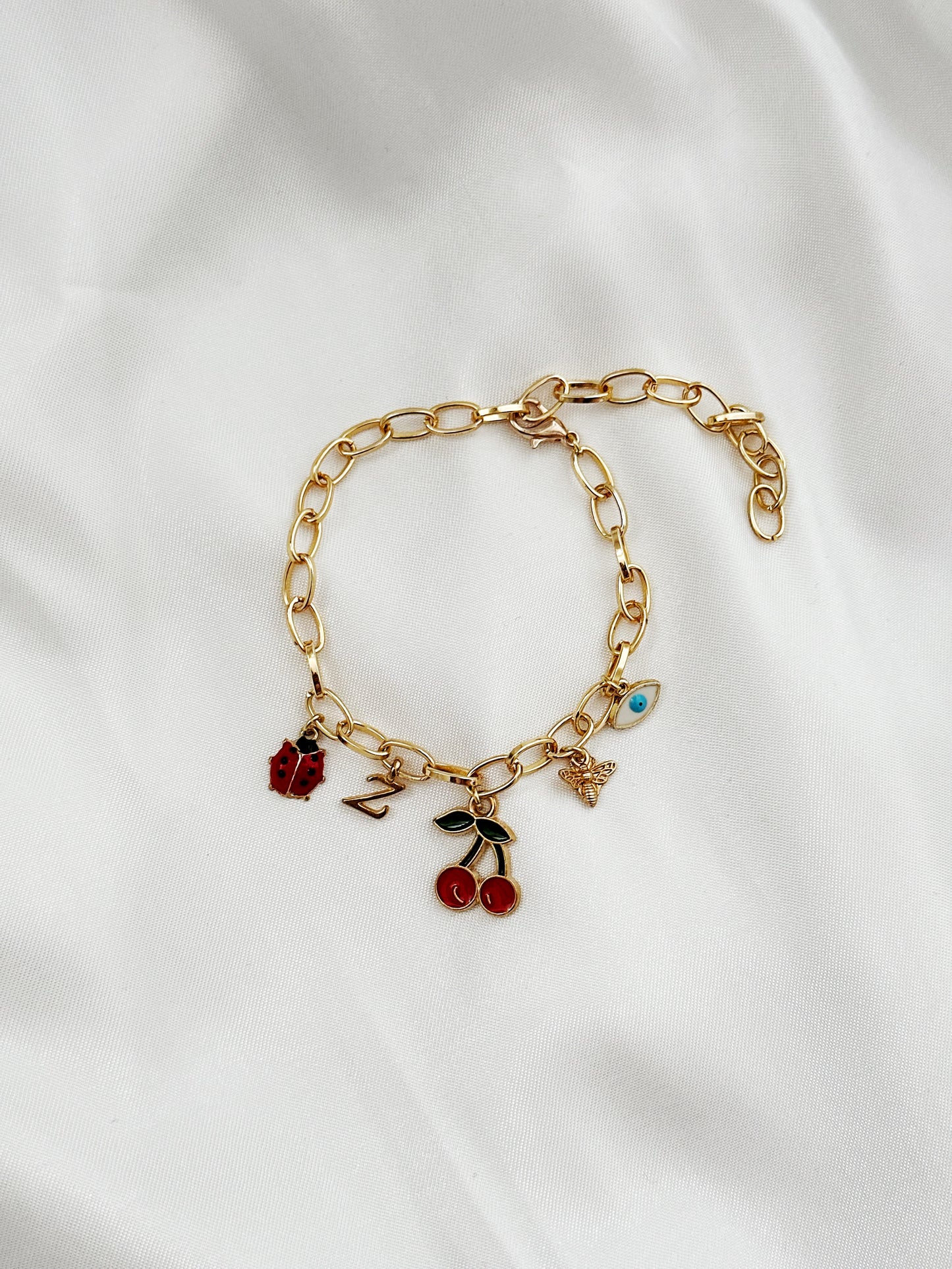 My Lucky Charm Armband Gold – Gliederarmband mit Charms Damen