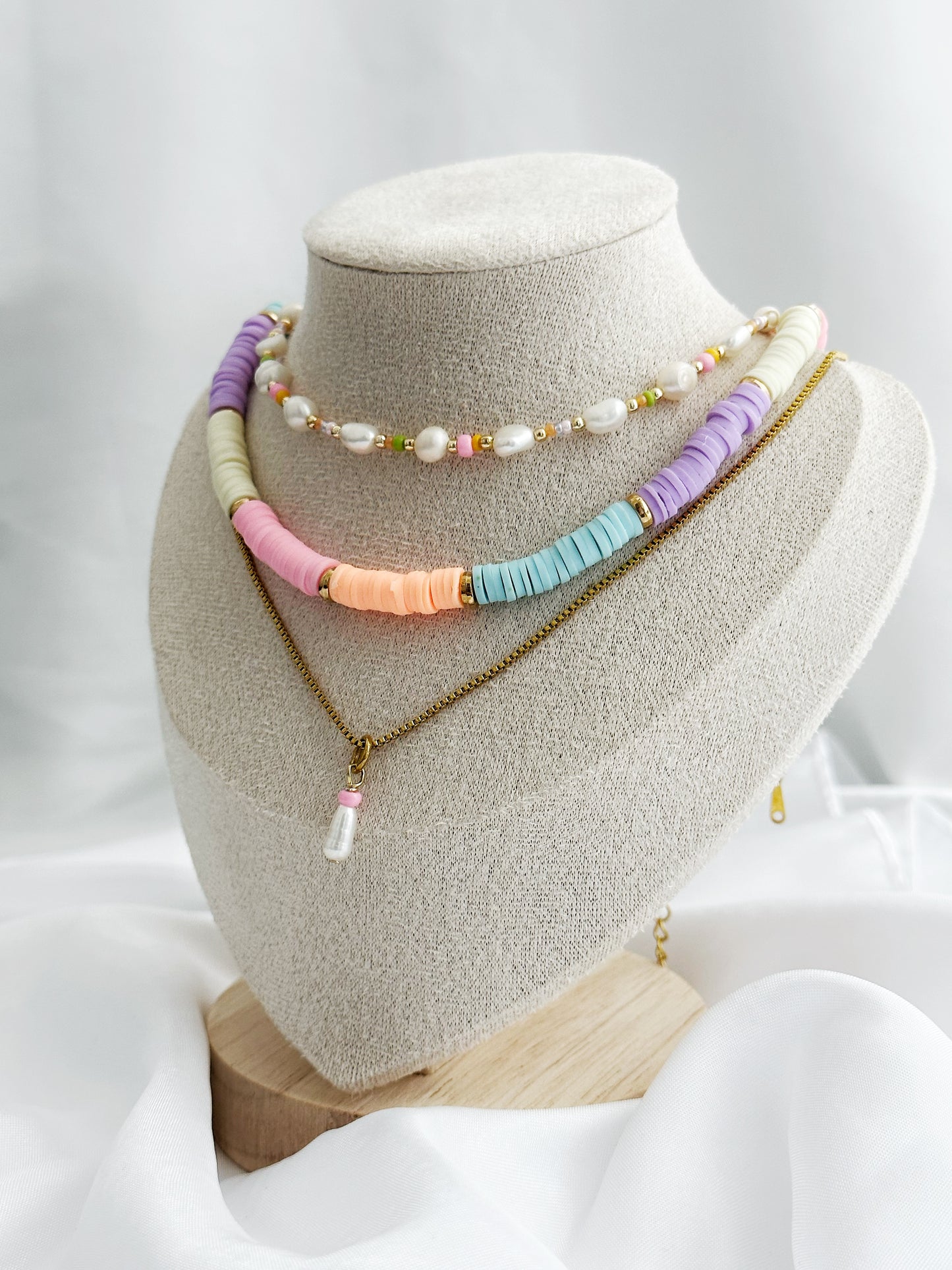 Summer Bliss Set – 3-teiliges Perlen-Layering-Set mit Farbe & Charme