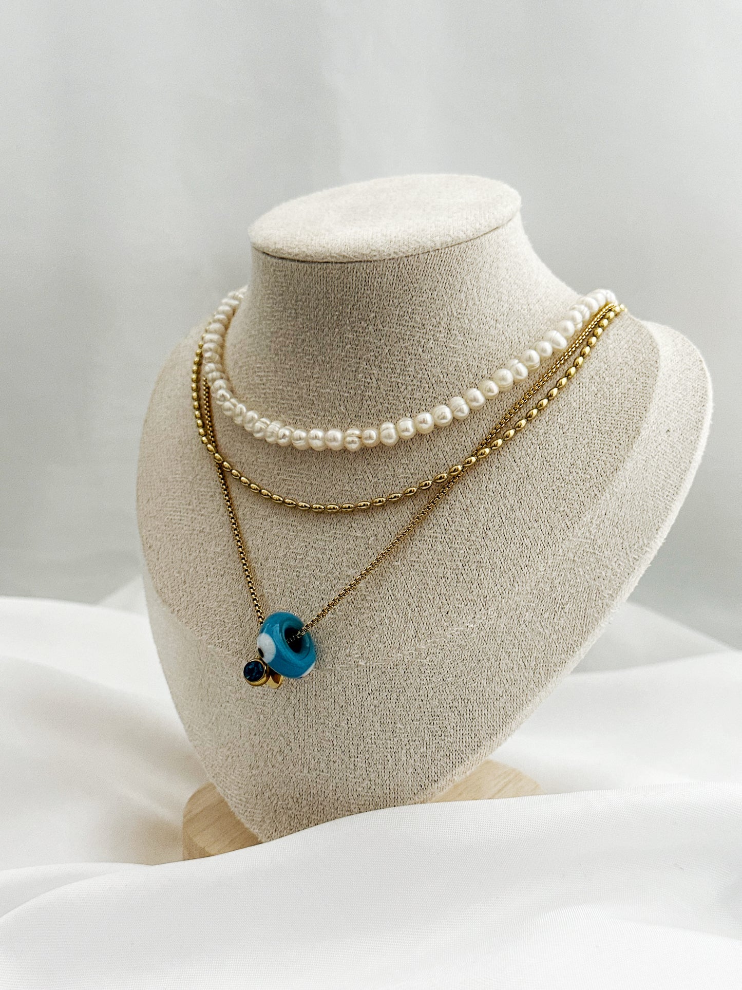 Lunéa Glow – 3-teiliges Layering-Ketten-Set | 2 Varianten