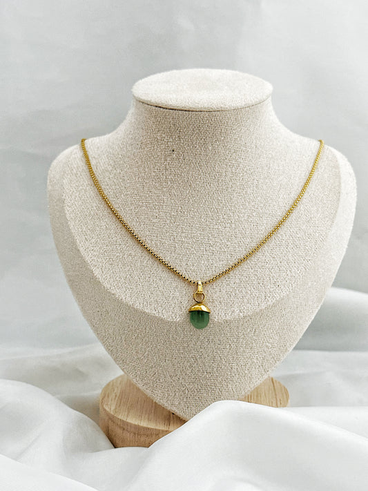Golden Leaf Aventurin – Halskette