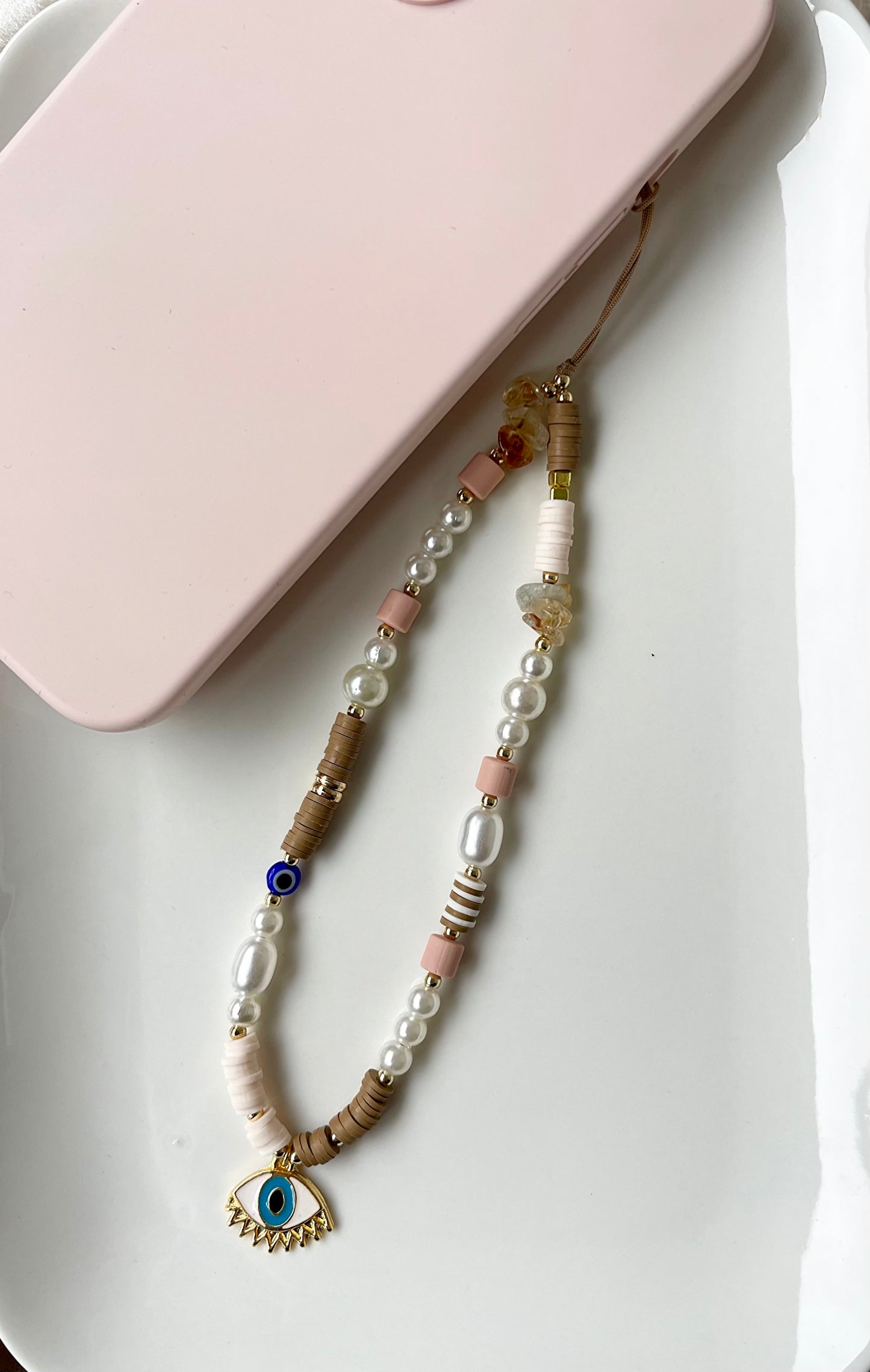 Boho Handykette mit Nazar Auge
