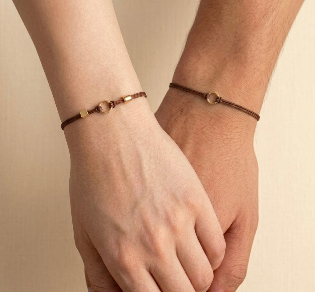 Eternity Balance – Partnerarmband Edelstahl Gold Silber – Pärchen Armband