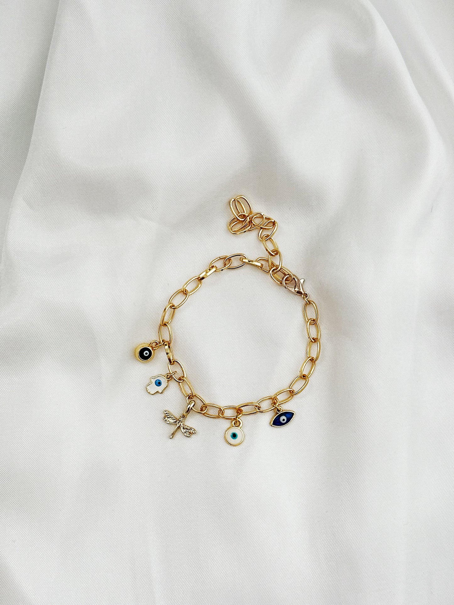 My Lucky Charm Armband Gold – Gliederarmband mit Charms Damen