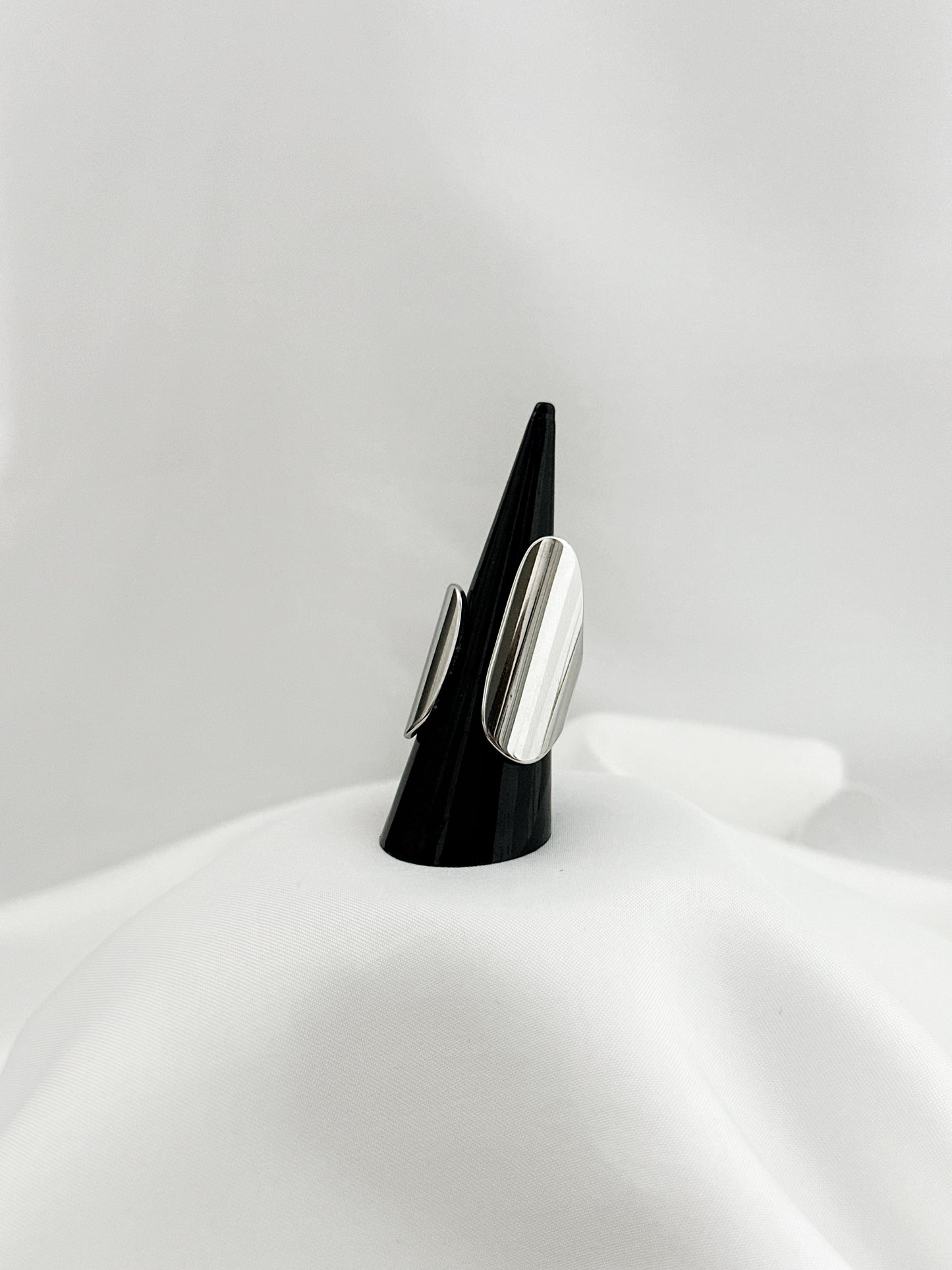 Statement Ring Oval Gold Silber – Chunky Ring Vergoldet Versilbert Damen