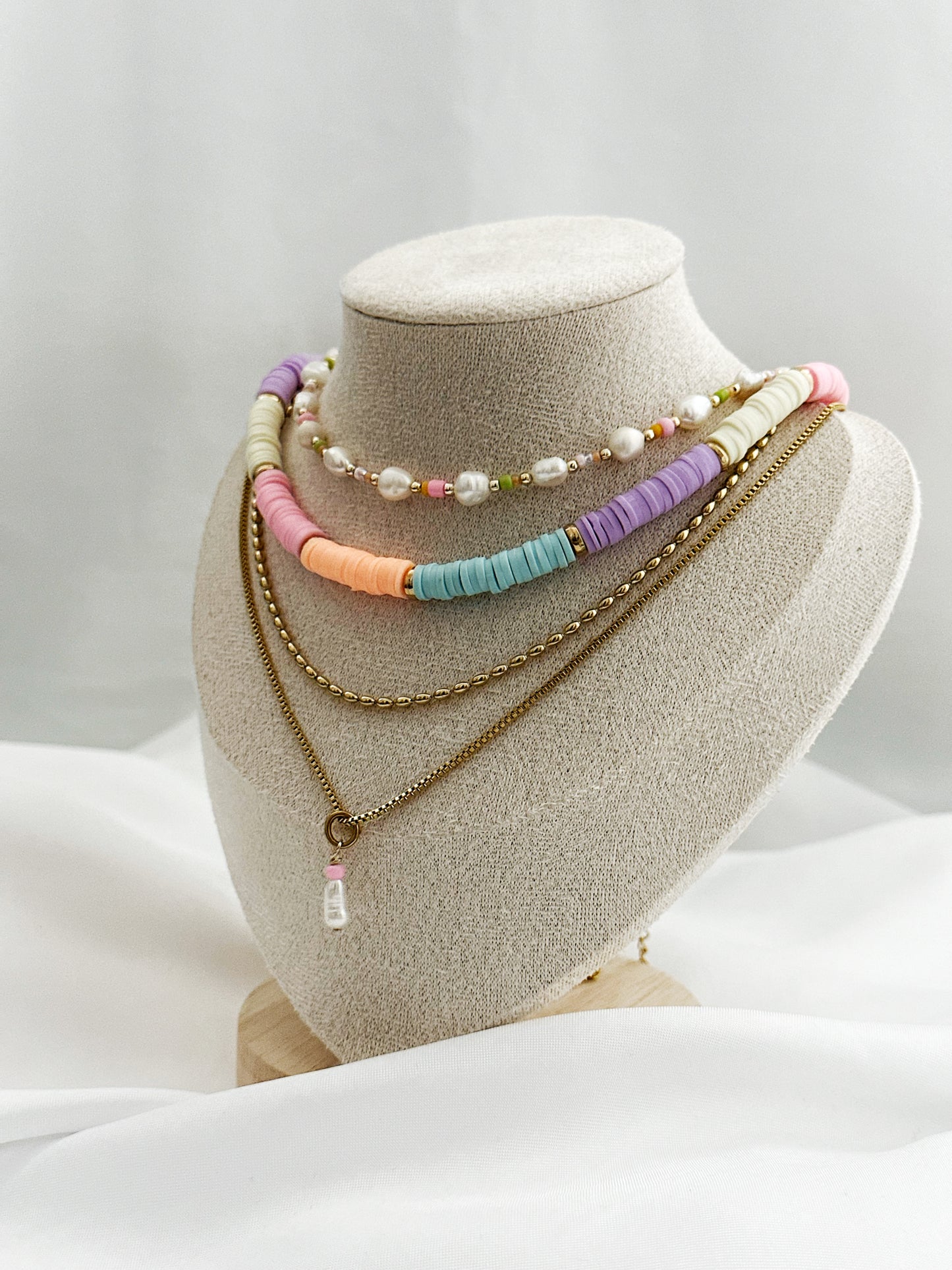 Sunset Vibes – Perlen Layering Set | 3-teilig | Zwei Varianten