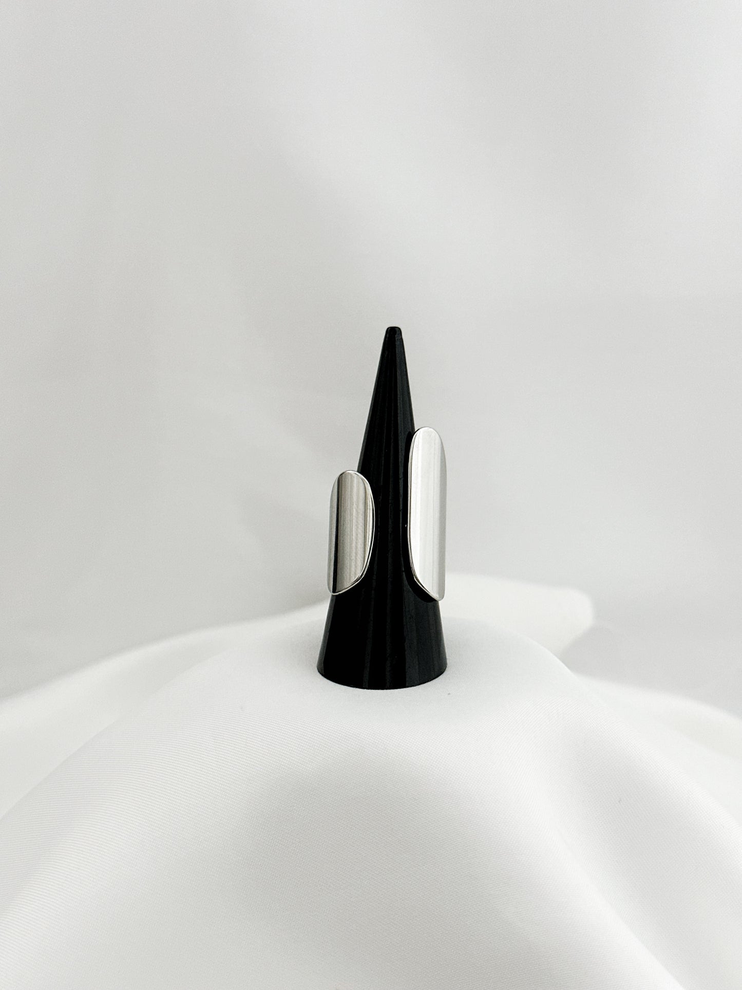 Statement Ring Oval Gold Silber – Chunky Ring Vergoldet Versilbert Damen