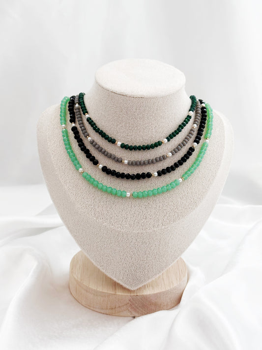 Celestial Glow - Kristallperlenkette