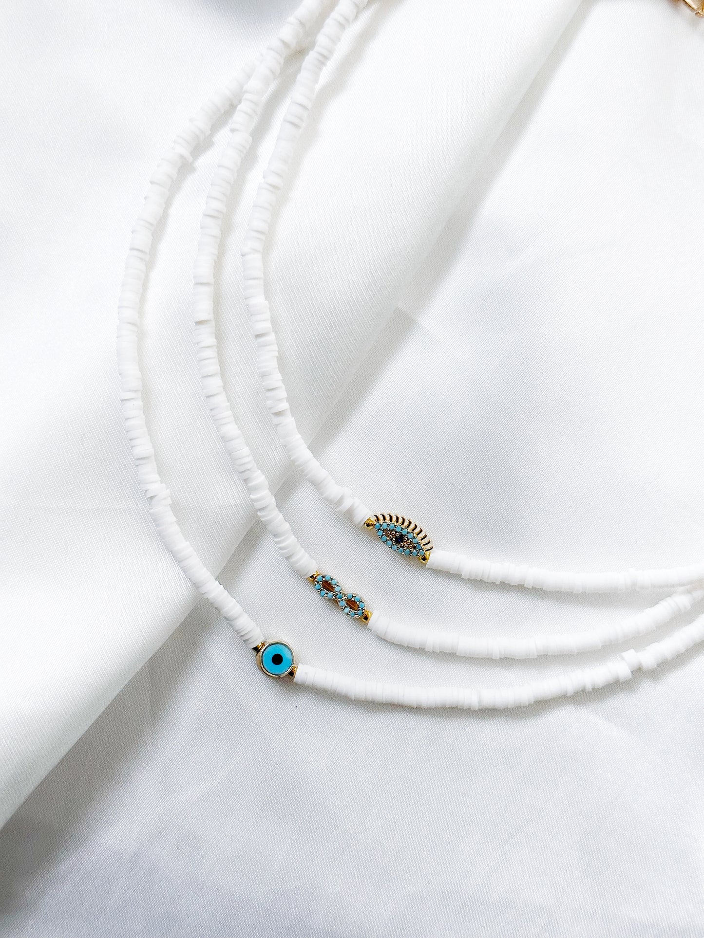 FimoGlow - Nazar & Infinity Charm Kette