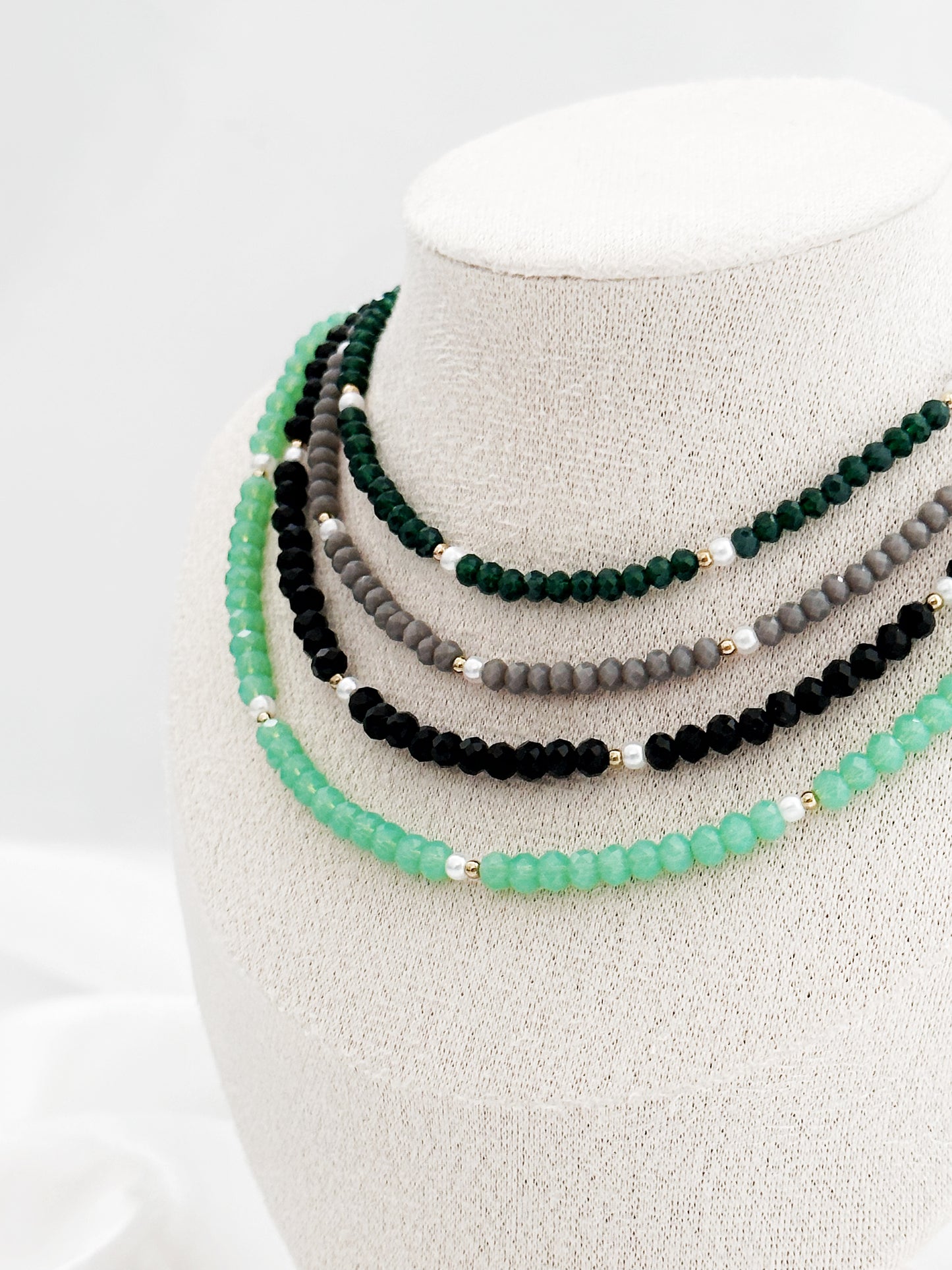 Celestial Glow - Kristallperlenkette