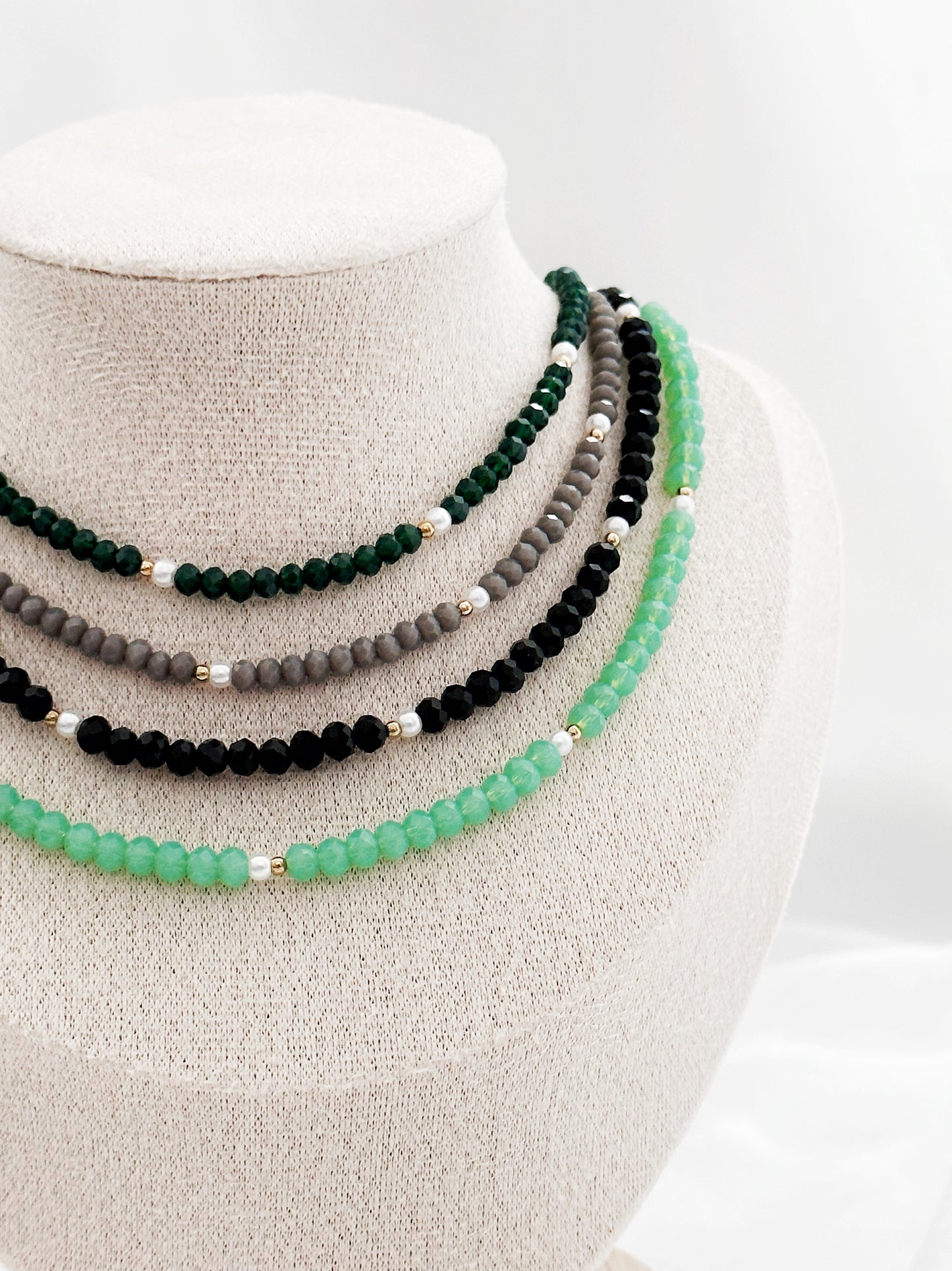 Celestial Glow - Kristallperlenkette