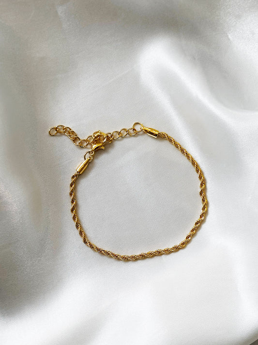 Goldene DNA Fusion Armband