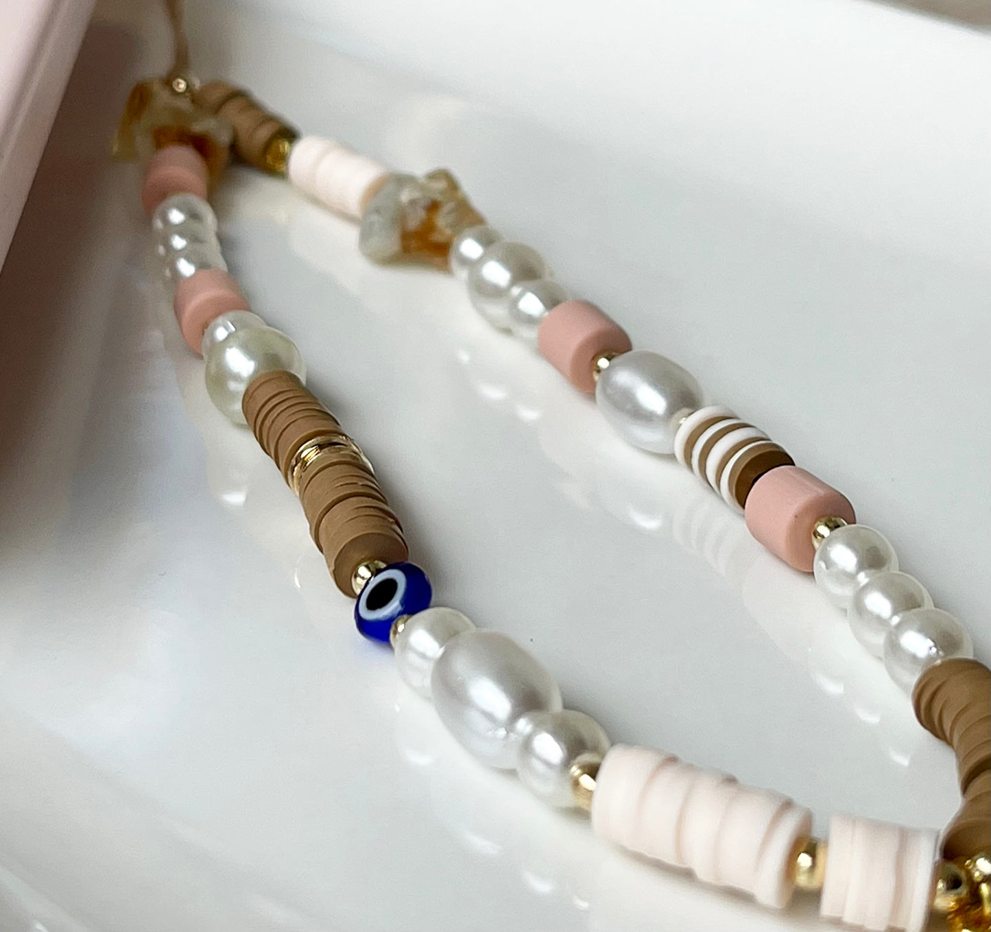 Boho Handykette mit Nazar Auge