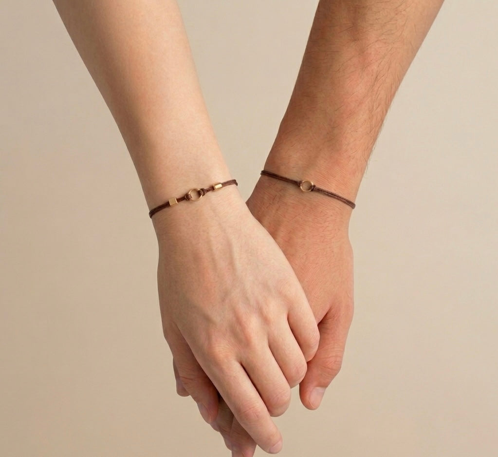 Eternity Balance – Partnerarmband Edelstahl Gold Silber – Pärchen Armband