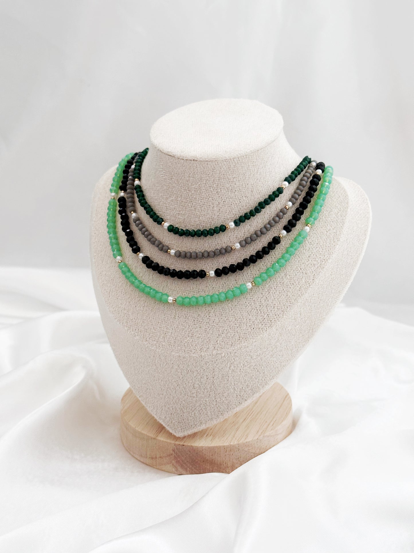 Celestial Glow - Kristallperlenkette