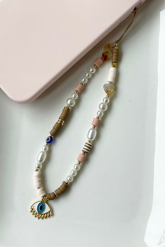 Boho Handykette mit Nazar Auge