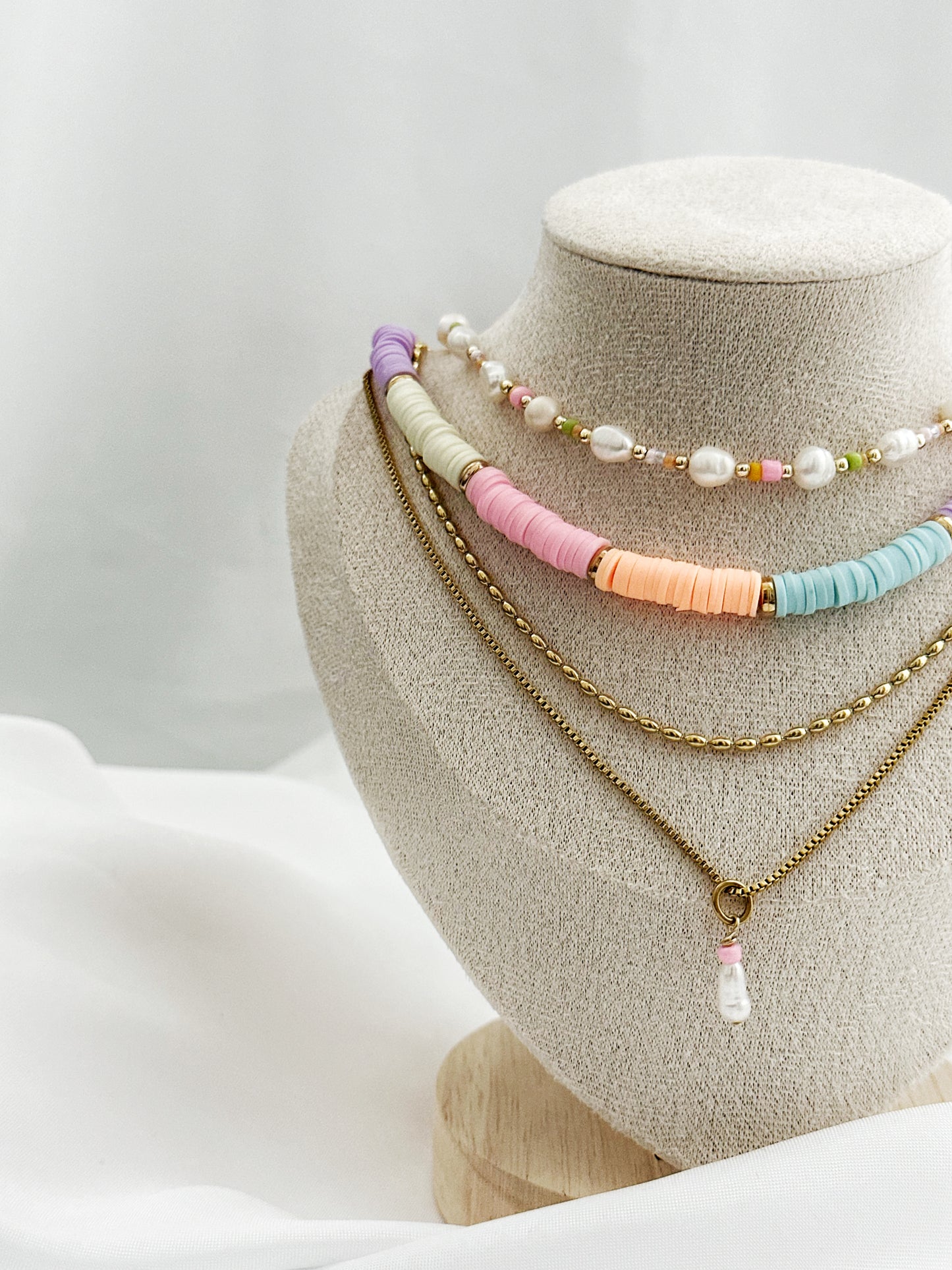 Sunset Vibes – Perlen Layering Set | 3-teilig | Zwei Varianten