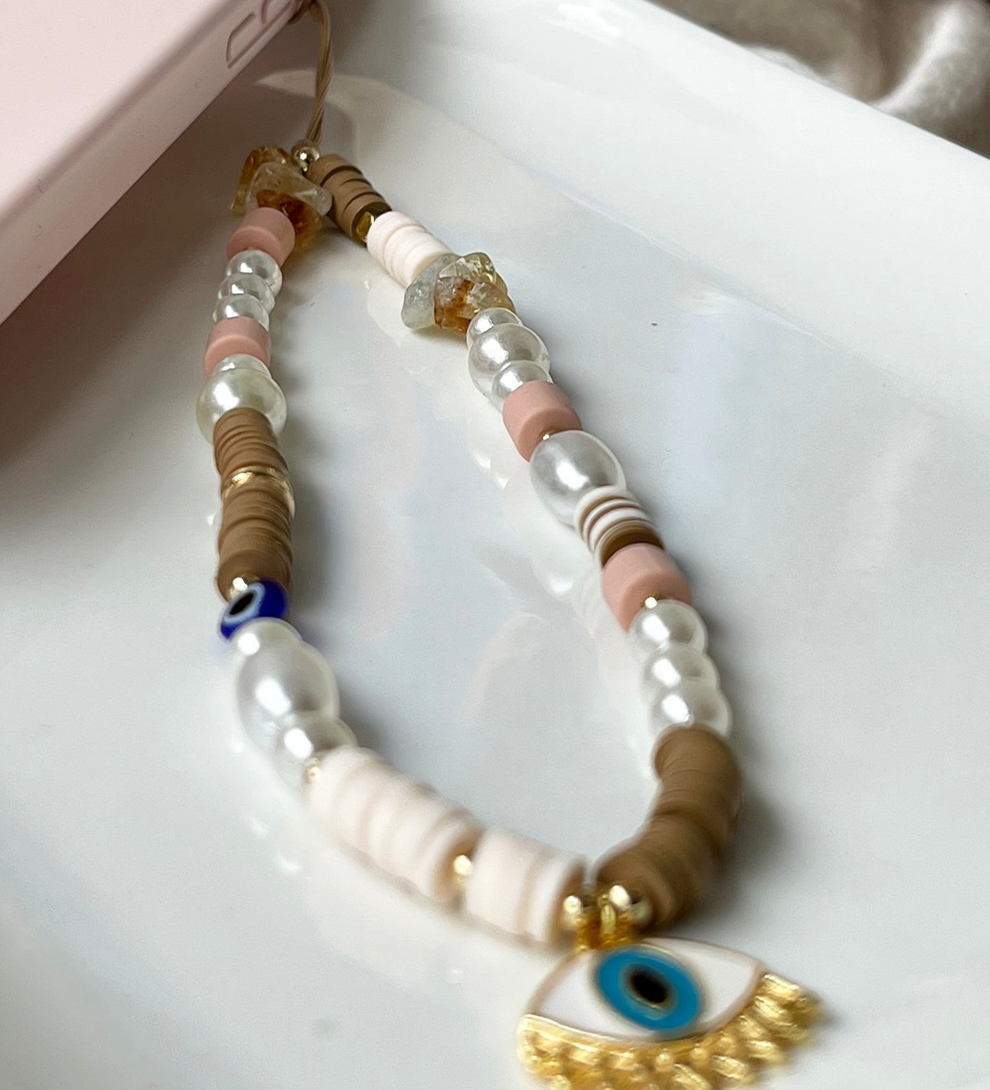 Boho Handykette mit Nazar Auge