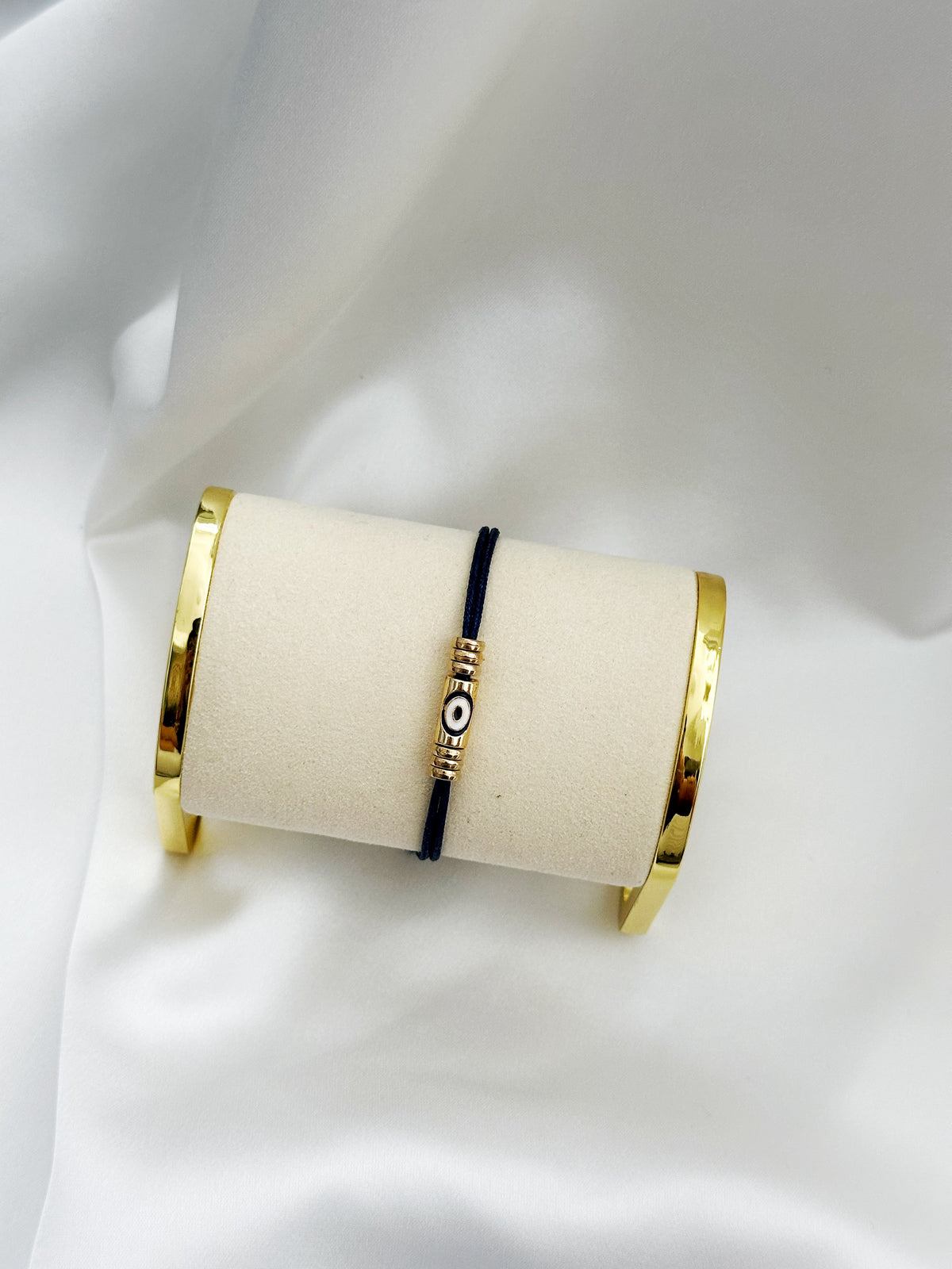  Navy Nazar Armband mit goldenem Auge